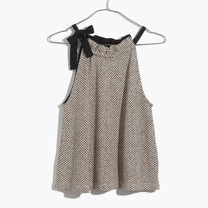 Madewell Texture and Thread Tie-Neck Halter Top